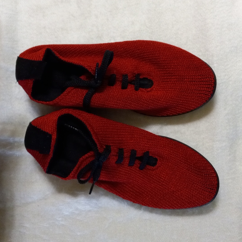 ARCOPEDICO Knit Shoes Lace Up Red Size EU 40